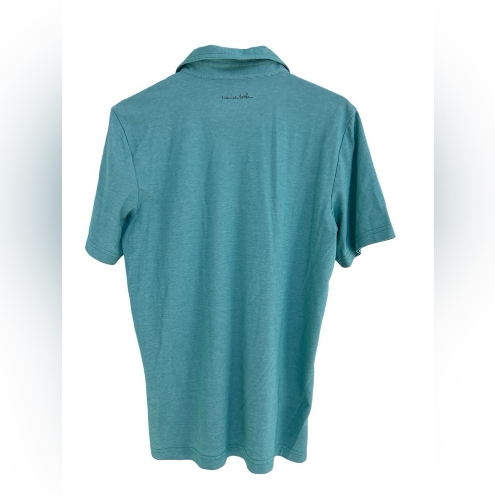 Travis Mathew Men’s Golf Polo Shirt Green with Pocket - Picture 2 of 7